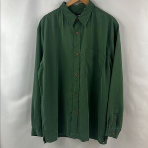Pelle Pelle Marc Buchanan Forest Green Button-Up‎ Shirt Size XXXL